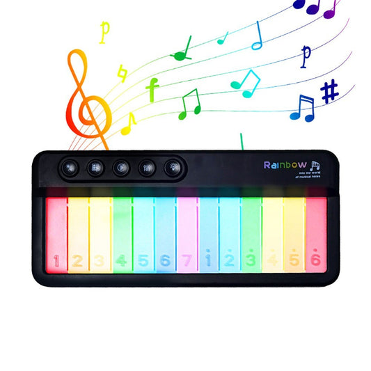 13-Key Rainbow Light Music Keyboard Piano Instrument
