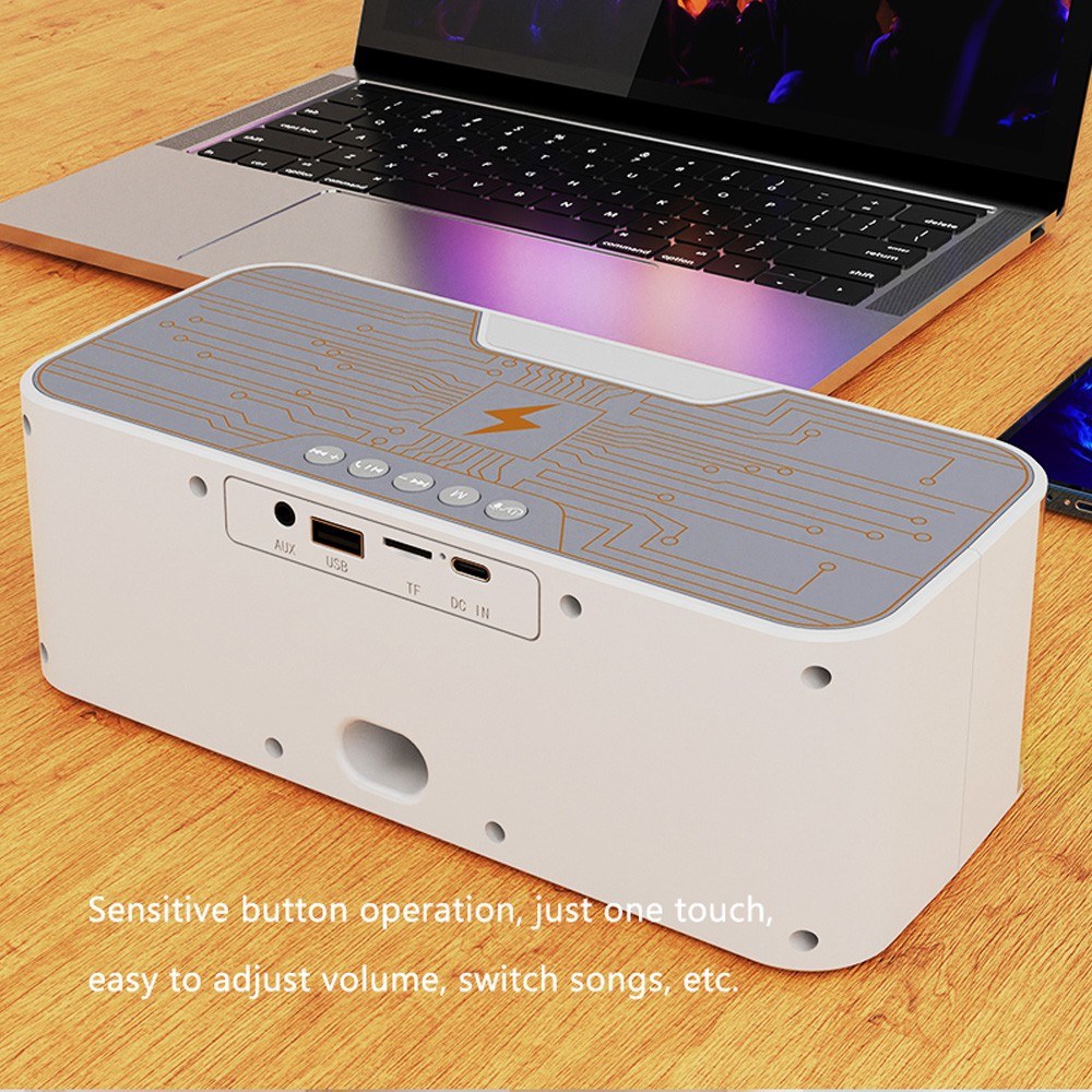 Portable A9 Pro Karaoke Machine: Transparent Mecha Speaker with LED Lights & Dual Wireless Microphones
