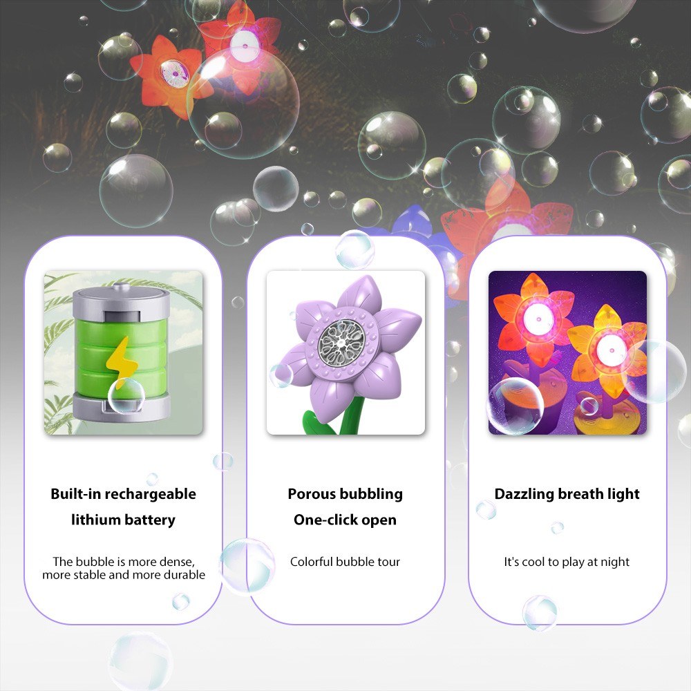 Sound Lamp Bubble Machine for Parties: Weddings, Birthdays, Outdoor, Christmas