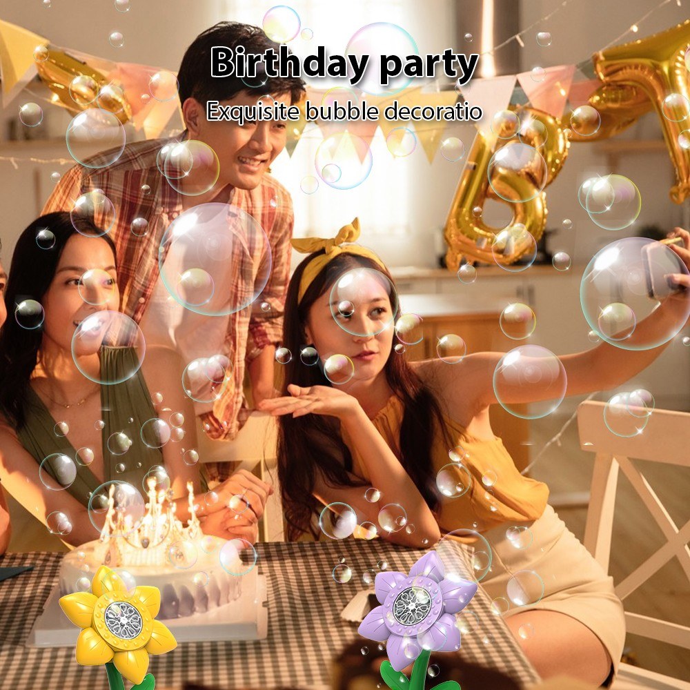 Sound Lamp Bubble Machine for Parties: Weddings, Birthdays, Outdoor, Christmas