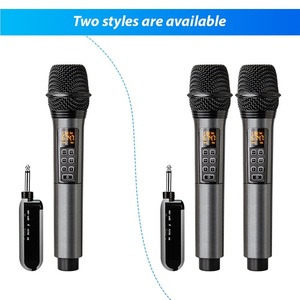 UHF Wireless Microphone System D300 - Includes Receiver & 1 Dynamic Mic