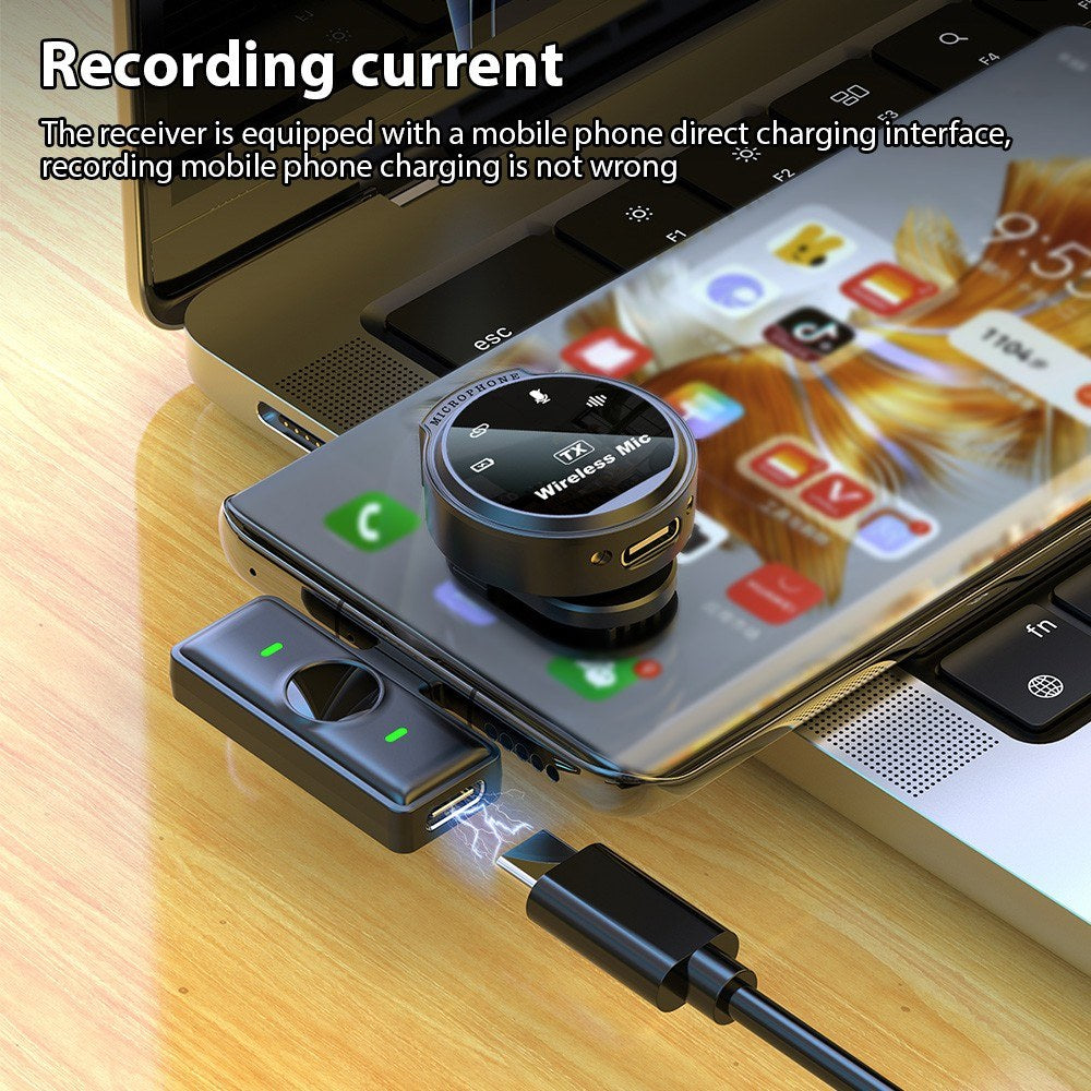 Dual Clip J6 Wireless Lapel Microphone with 2.4G Technology and Advanced Noise Reduction