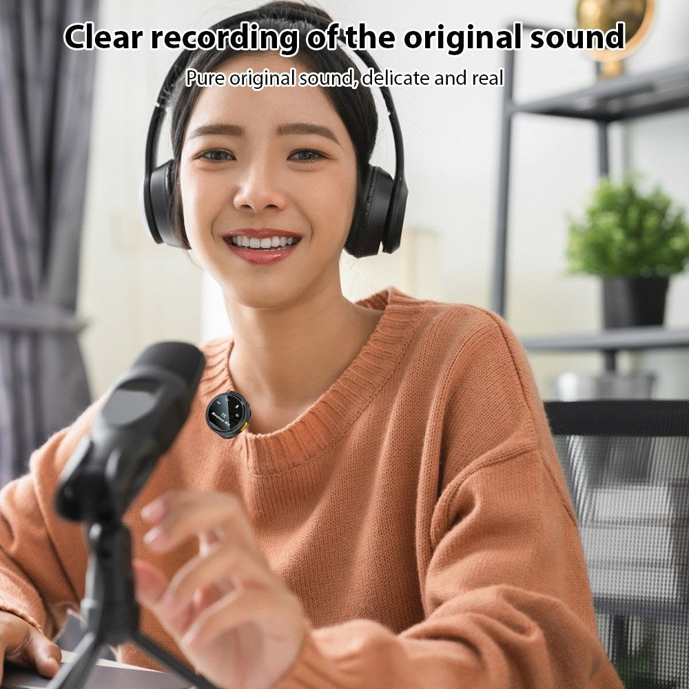 Dual Clip J6 Wireless Lapel Microphone with 2.4G Technology and Advanced Noise Reduction