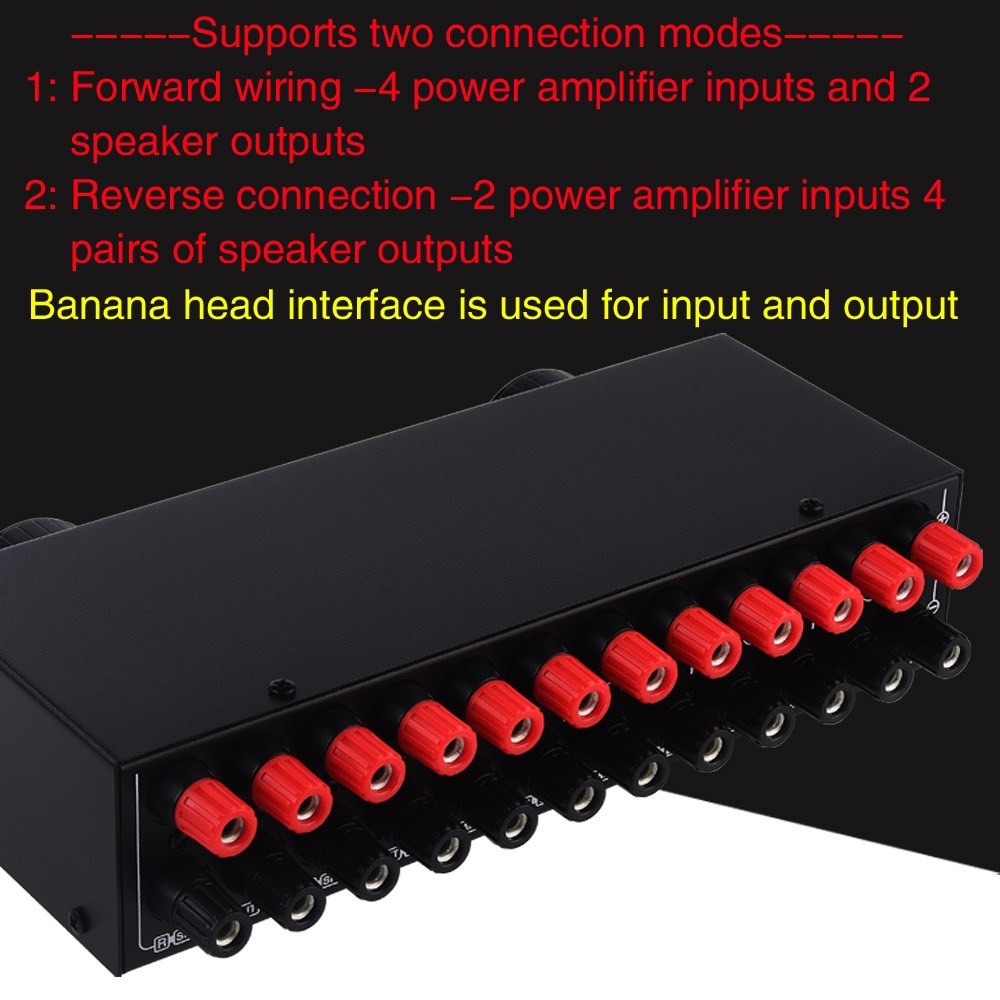 High-Power Amplifier Speaker Selector Switch - Versatile, Compatible, Quality Sound by LYNEPaUalO