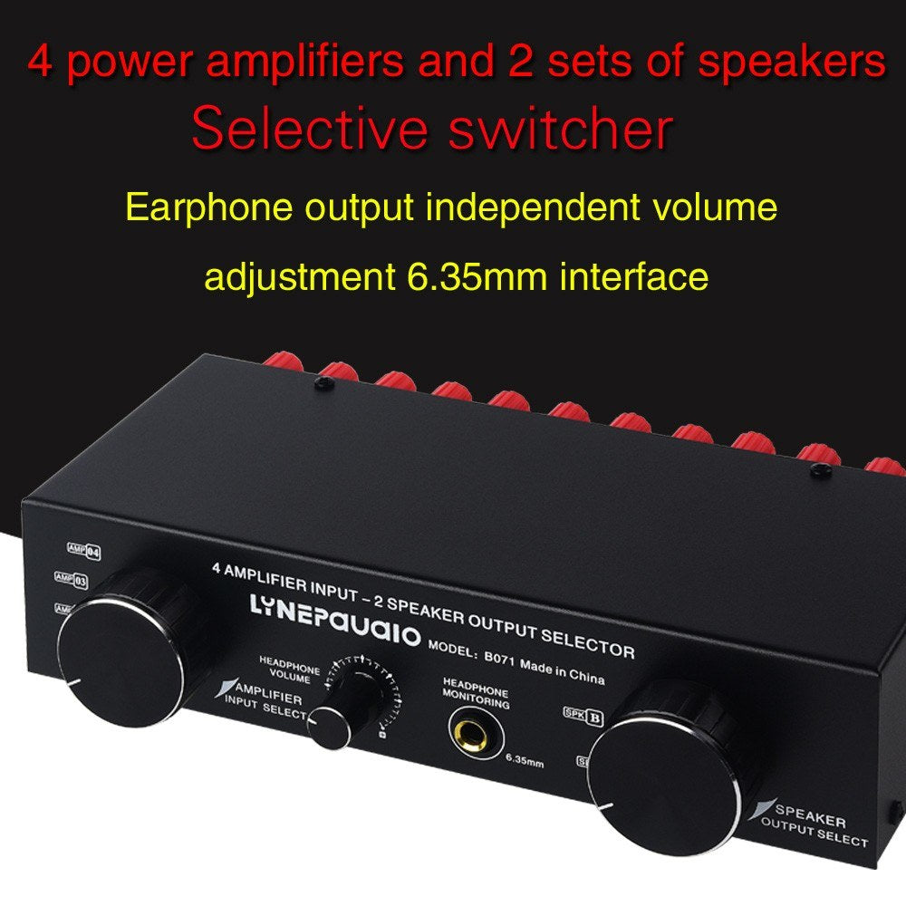 High-Power Amplifier Speaker Selector Switch - Versatile, Compatible, Quality Sound by LYNEPaUalO