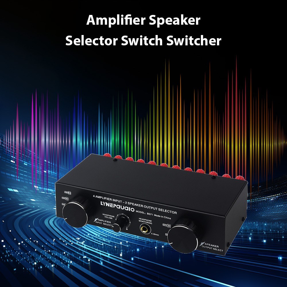 High-Power Amplifier Speaker Selector Switch - Versatile, Compatible, Quality Sound by LYNEPaUalO