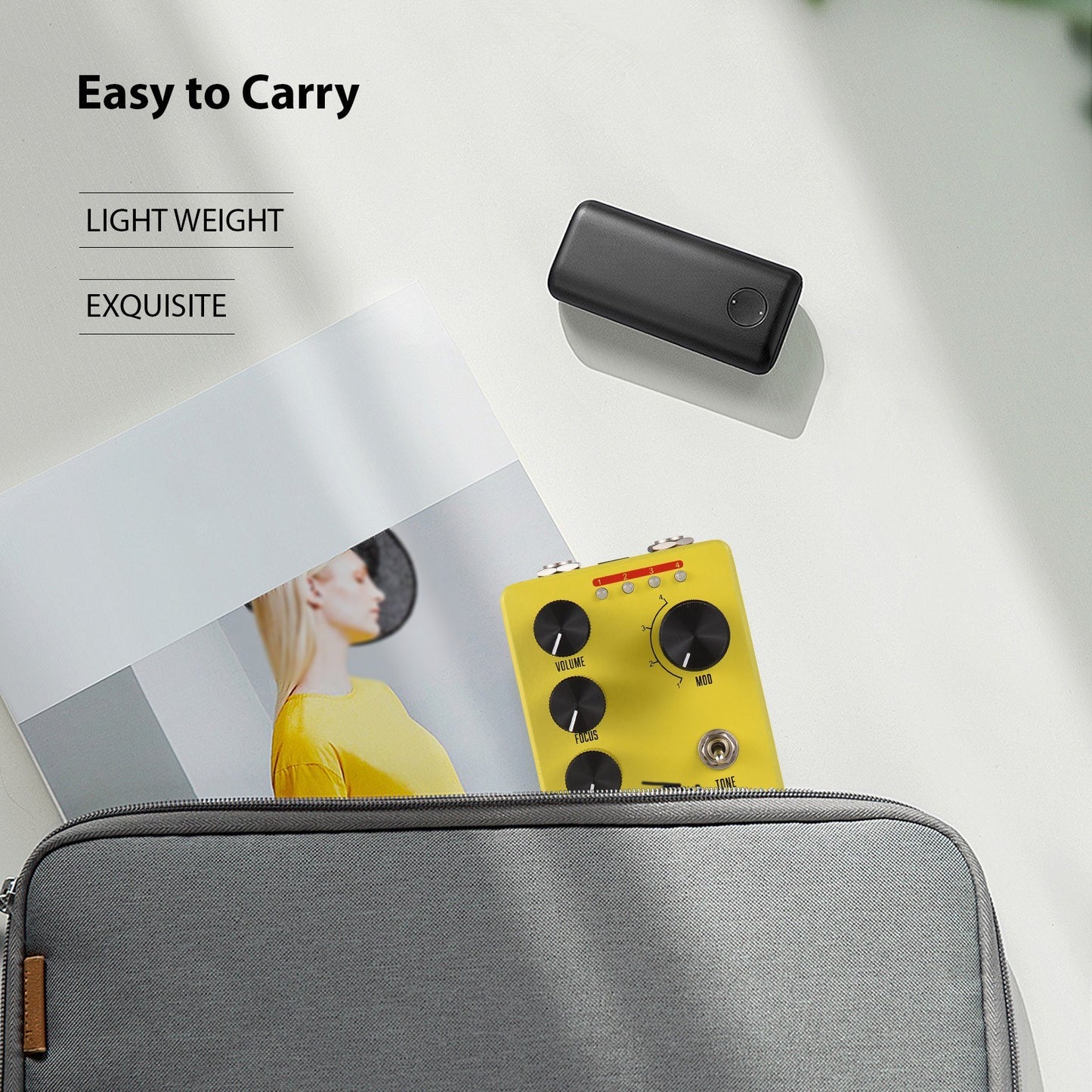 MOSKYAUDIO HONEY BOX DRIVE Overdrive Pedal - Dynamic Sound, Versatile Control, Compact & Durable