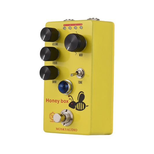 MOSKYAUDIO HONEY BOX DRIVE Overdrive Pedal - Dynamic Sound, Versatile Control, Compact & Durable