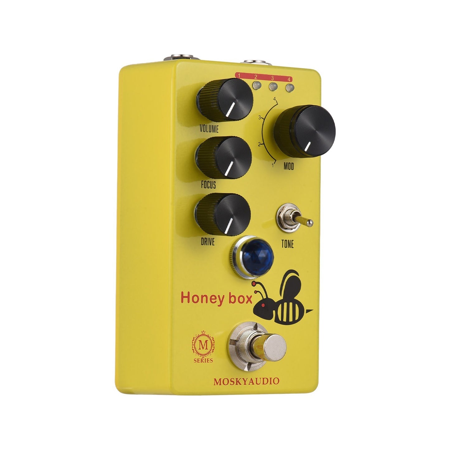 MOSKYAUDIO HONEY BOX DRIVE Overdrive Pedal - Dynamic Sound, Versatile Control, Compact & Durable
