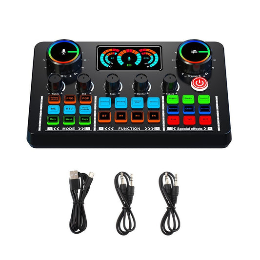 V98 Live Sound Card with Voice Changer and Audio Recording