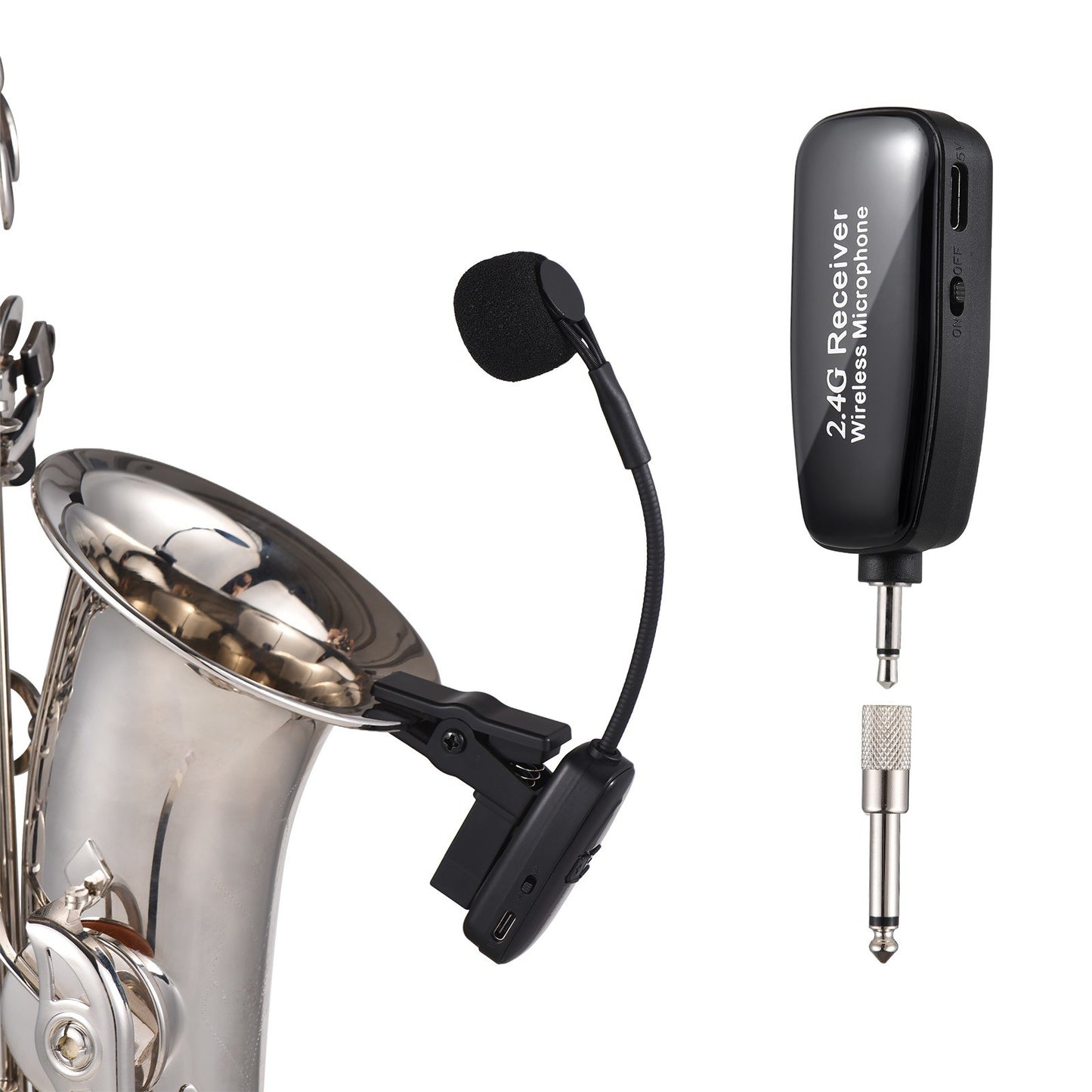 G18SKS-T Wireless Saxophone Mic: Smart Noise Reduction, Long-Range Transmission & High Fidelity