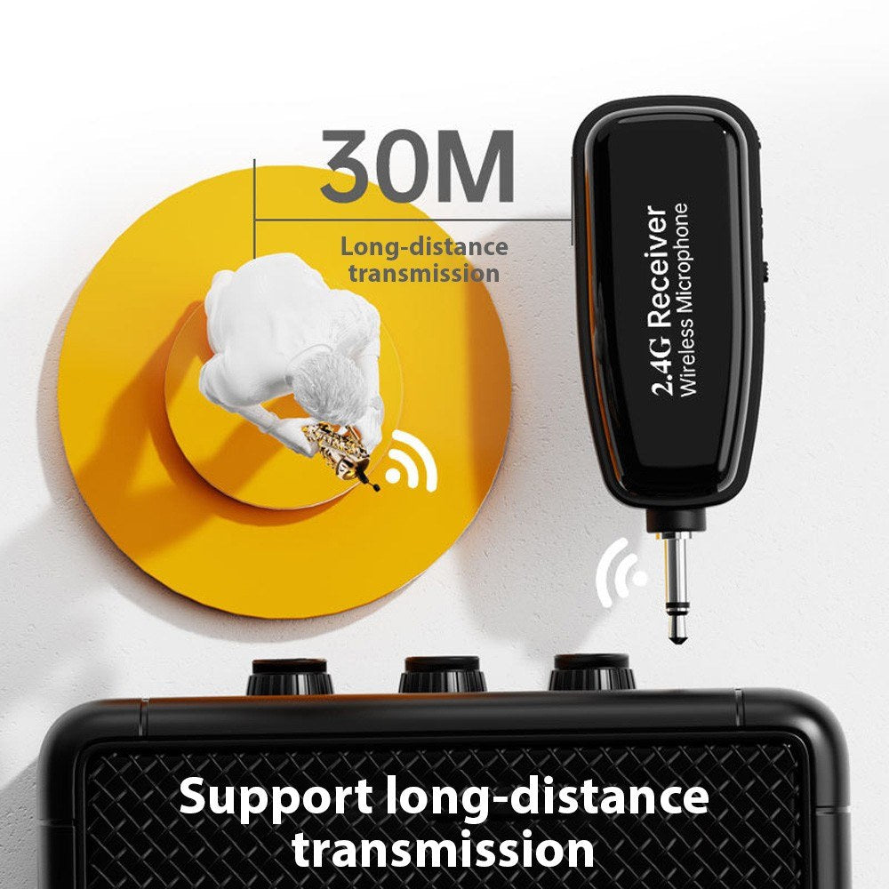 G18SKS-T Wireless Saxophone Mic: Smart Noise Reduction, Long-Range Transmission & High Fidelity