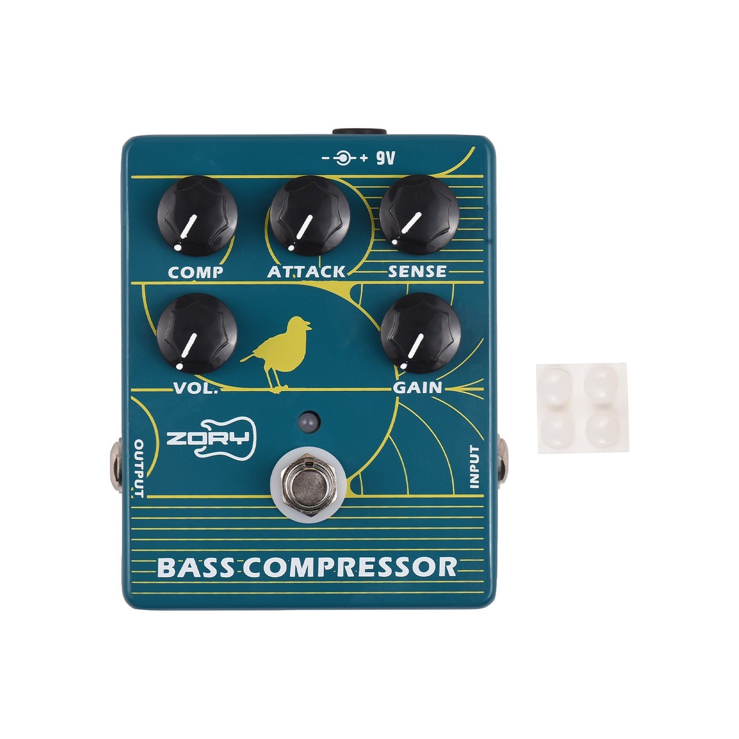 ZORY ZCP-2 Optical Bass Compressor Pedal - Dynamic Sound with True Bypass