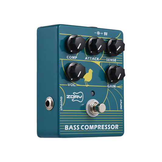 ZORY ZCP-2 Optical Bass Compressor Pedal - Dynamic Sound with True Bypass