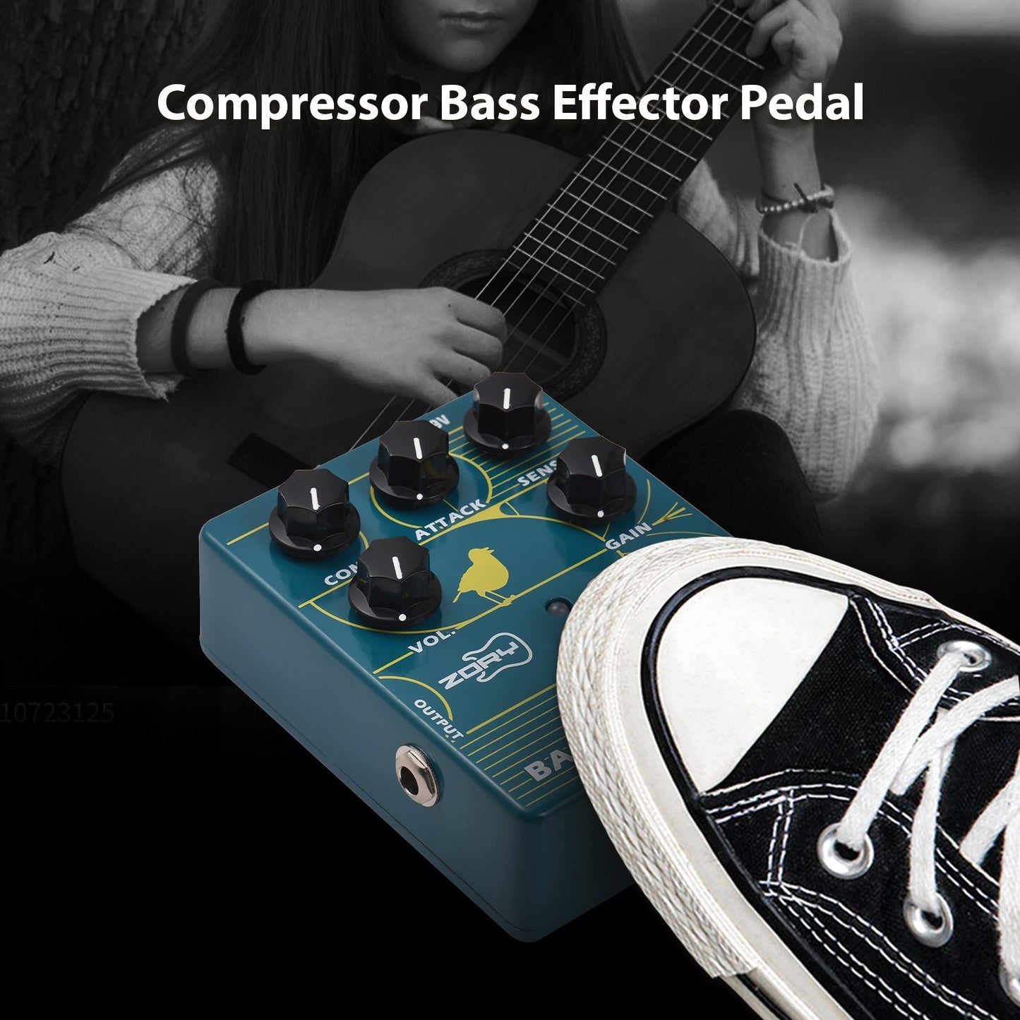 ZORY ZCP-2 Optical Bass Compressor Pedal - Dynamic Sound with True Bypass