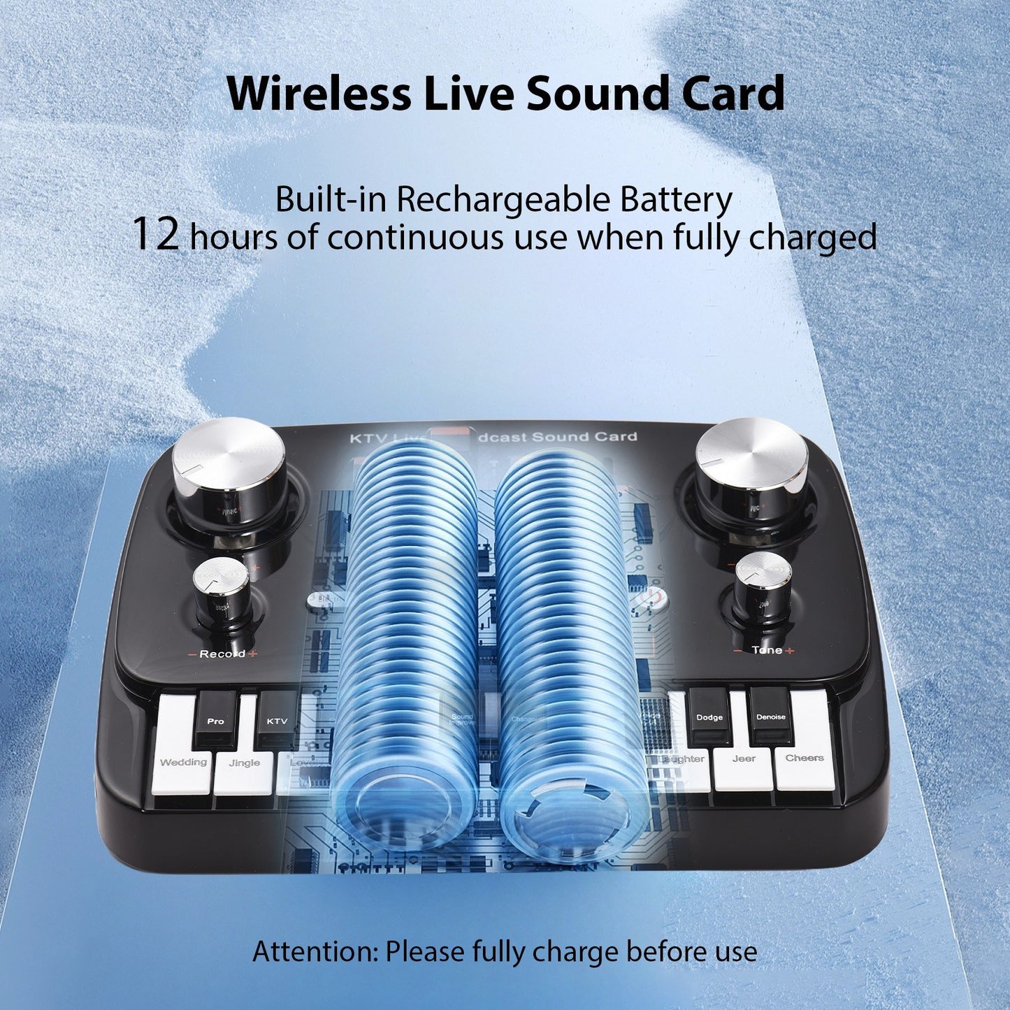 GAX-S10 Live Sound Card - Professional DSP Chip & Noise Reduction Technology