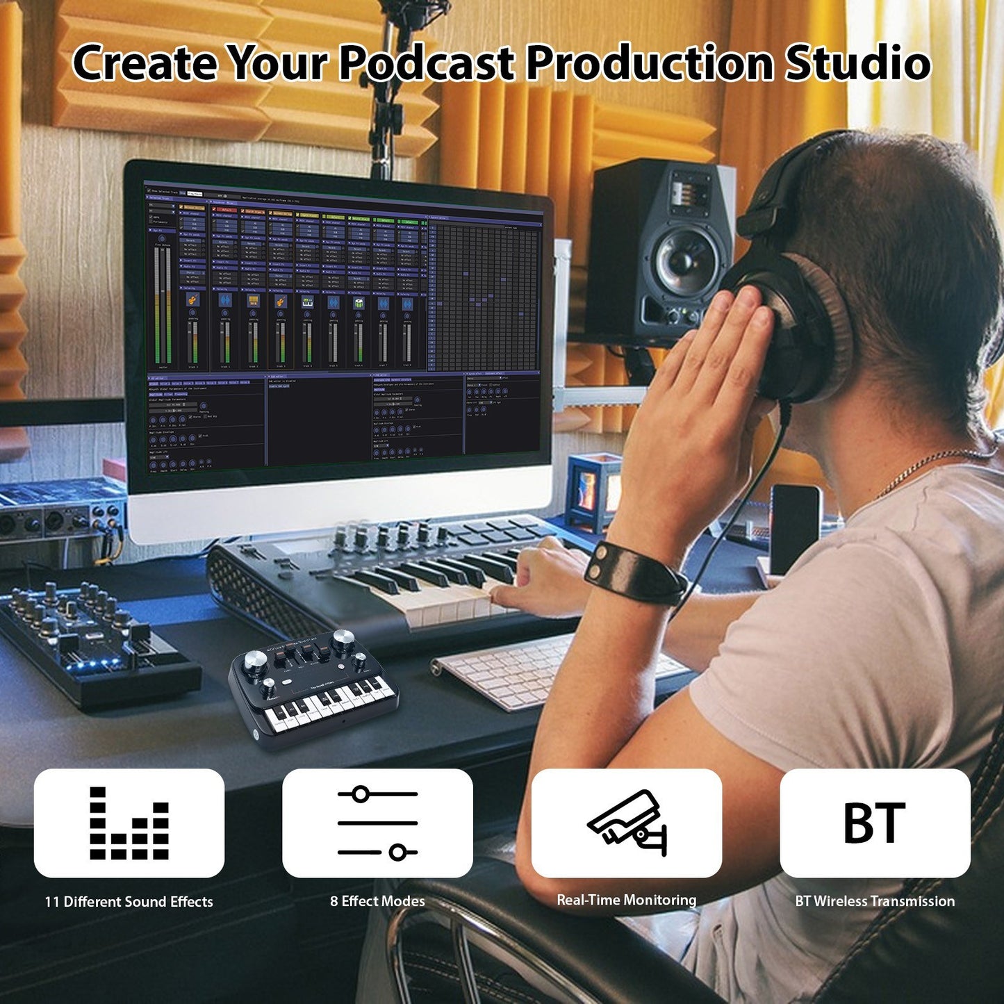 GAX-S10 Live Sound Card - Professional DSP Chip & Noise Reduction Technology
