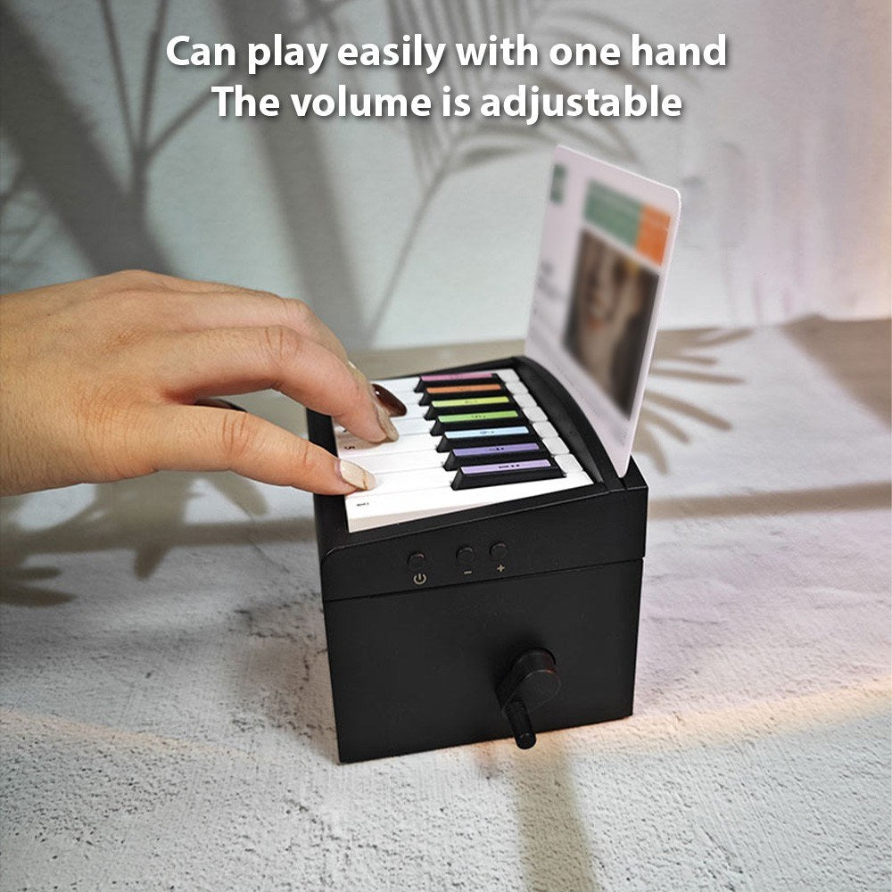 2024 Mini Piano Desk Calendar: Creative Music Box with Playable Music Cards