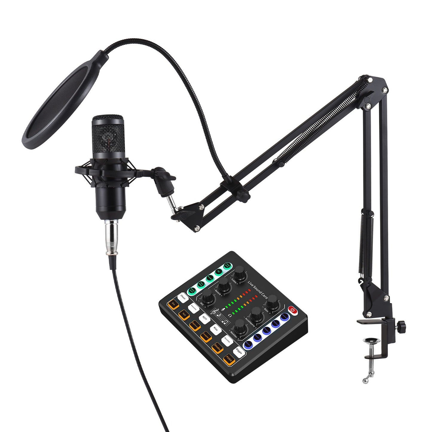 Ultimate M8 Podcast Equipment Bundle: Complete Condenser Microphone with Live Sound Card Kit