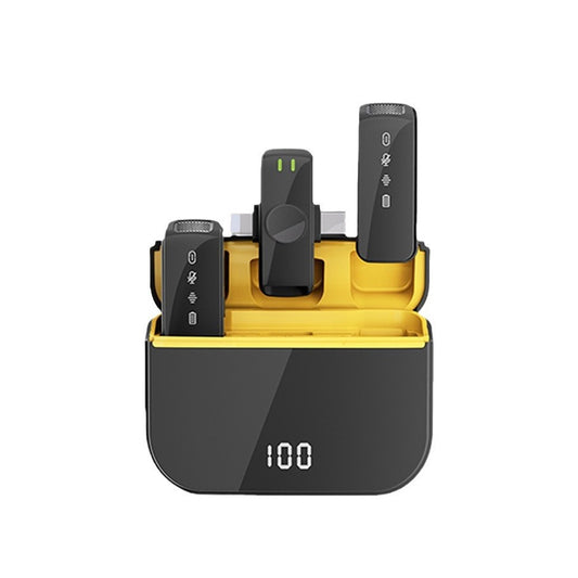 2-in-1 H61 Wireless Lavalier Microphone - Dual System with Extended Range Transmission