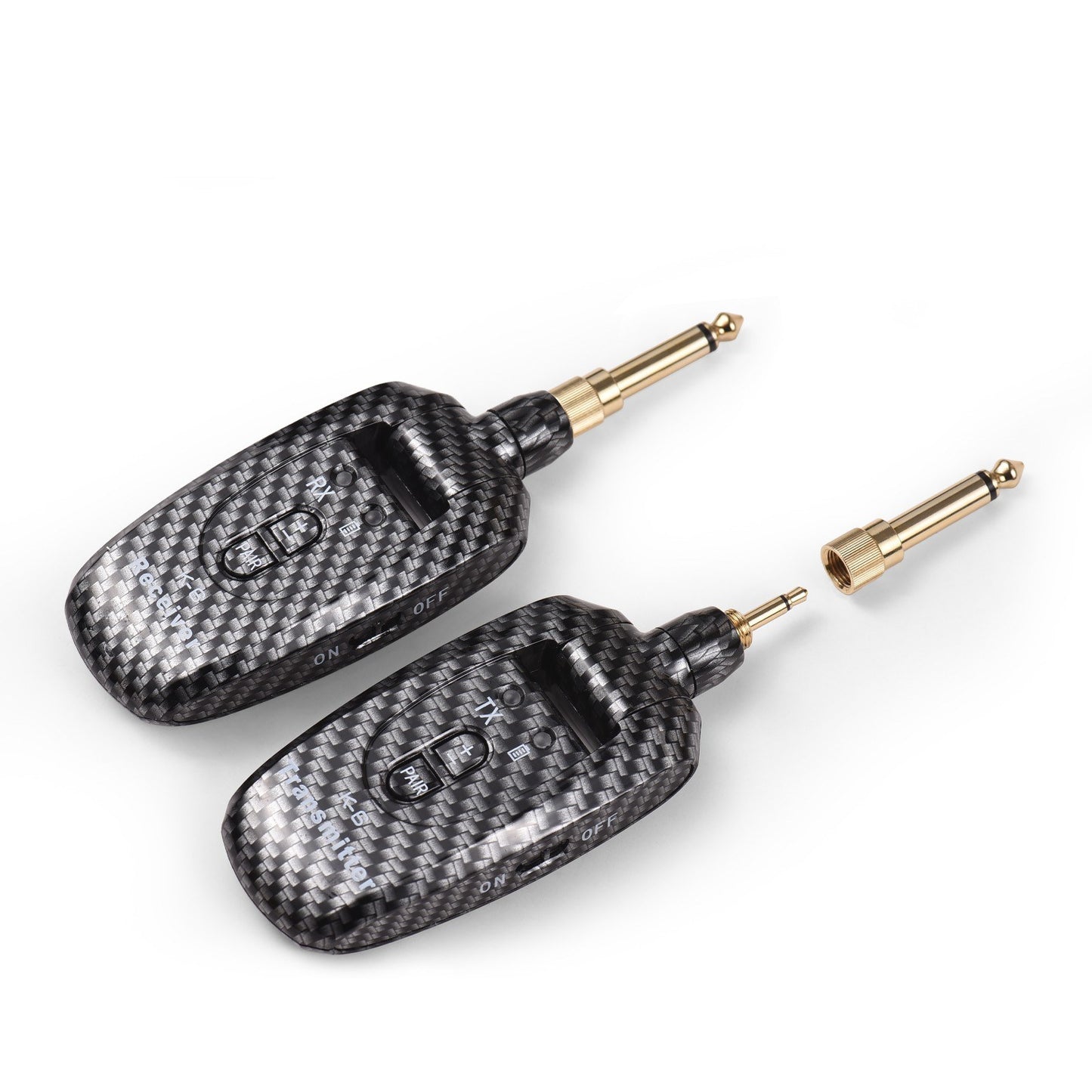 Portable KT-6 2.4G UHF Guitar Transmitter Receiver Set - Rechargeable, Long-Range, Plug & Play