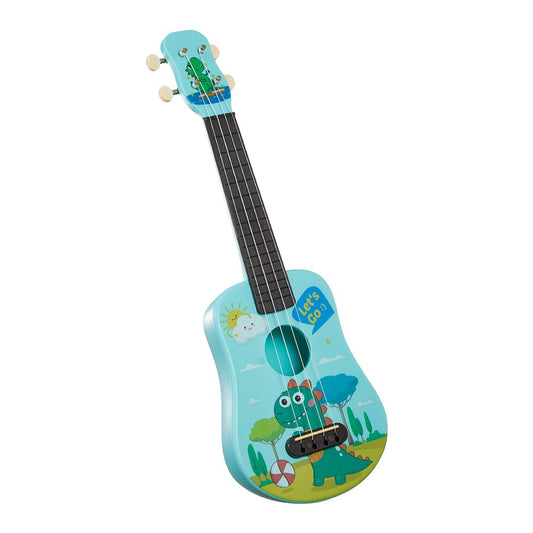 Beginner 21-Inch Ukulele Kit: Eco-Friendly, Sturdy with Vibrant Cartoon Design & Adjustable Tones