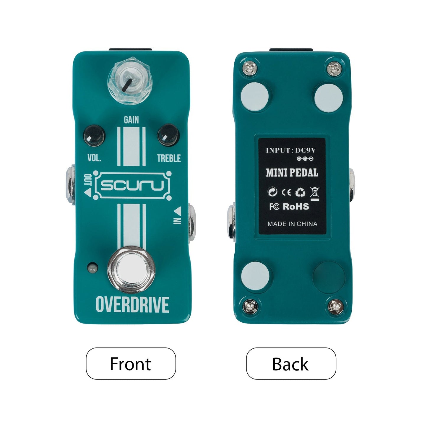 Vintage Analog Guitar Delay Pedal - SCURU VS702 with TIME/VOL/REPEAT Controls