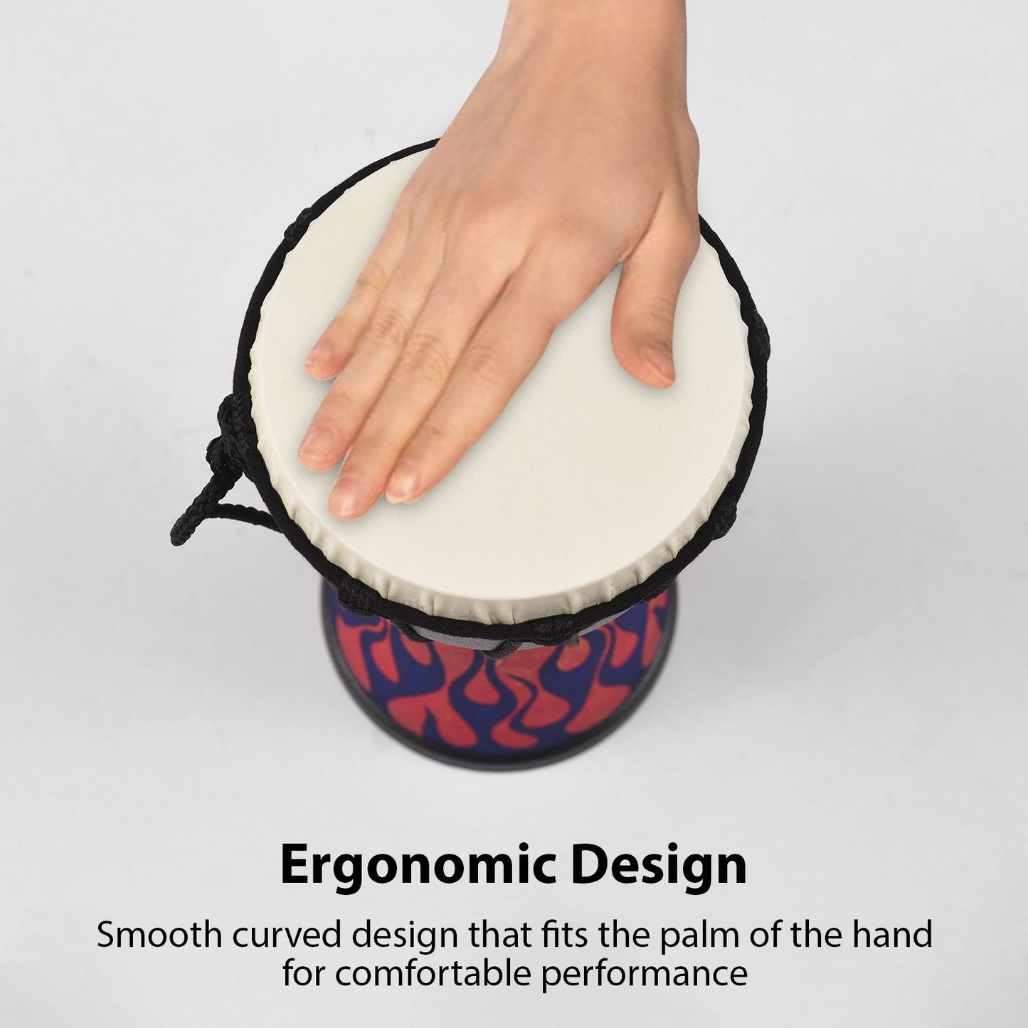 Portable 4-Inch African Drum - Colorful & Durable
