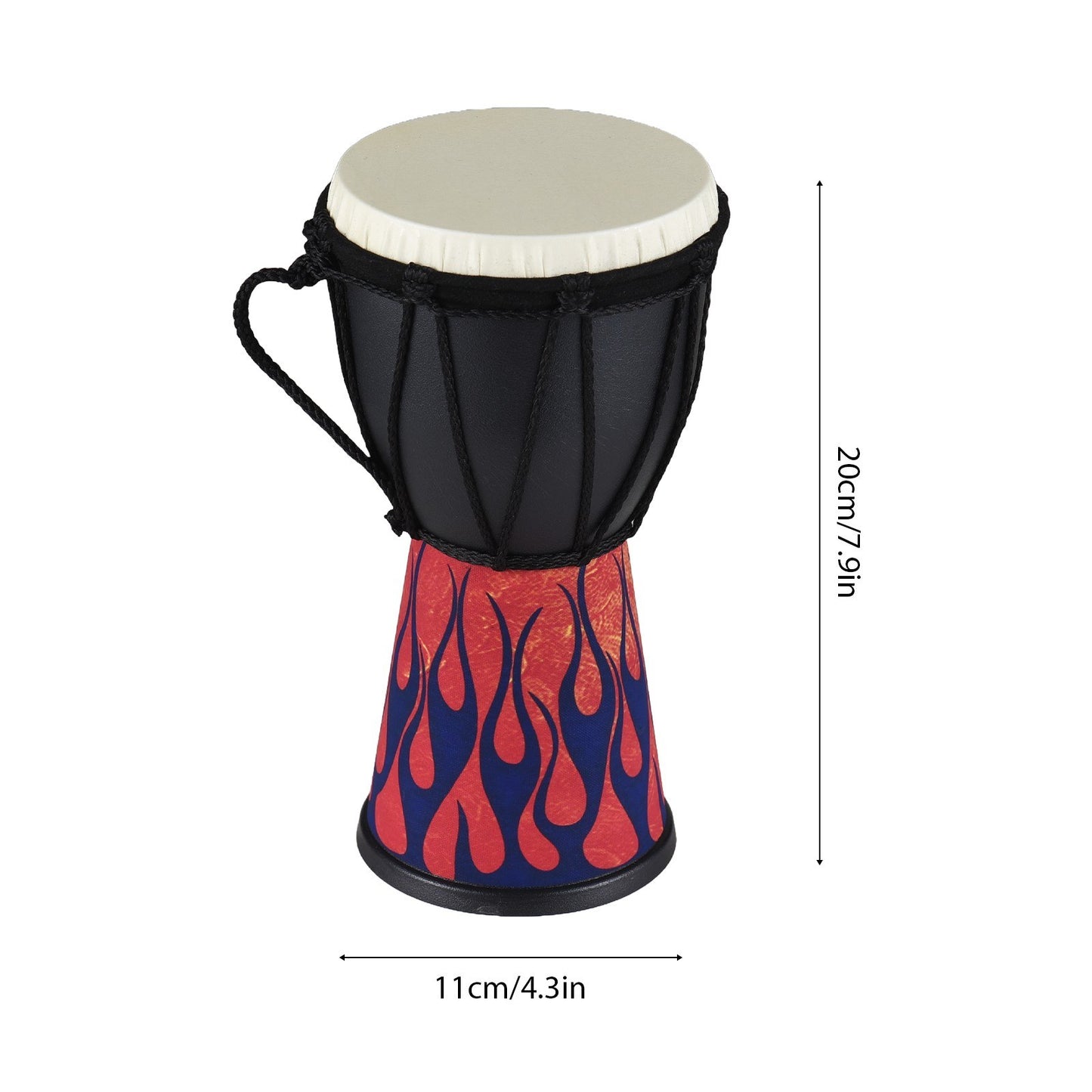 Portable 4-Inch African Drum - Colorful & Durable