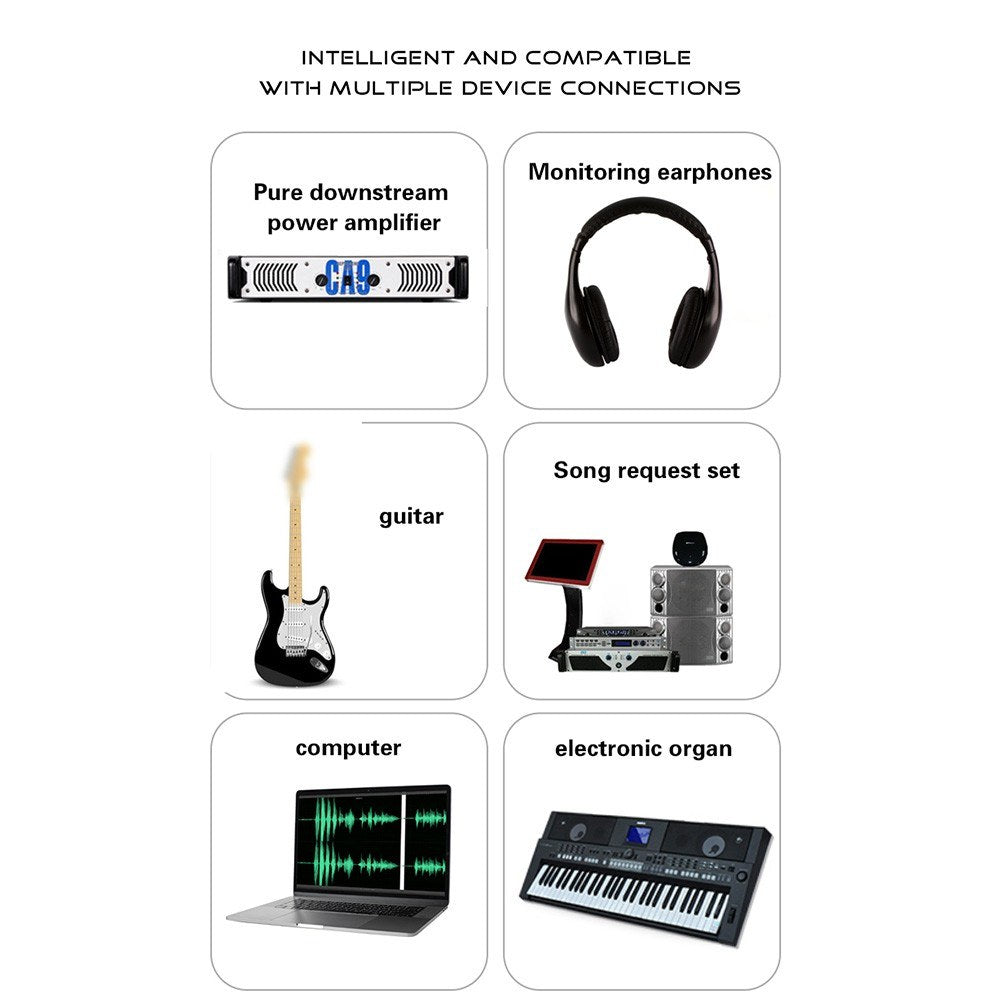 4-Channel Audio Mixer with 48V Phantom Power for Home Studio & Live Streaming