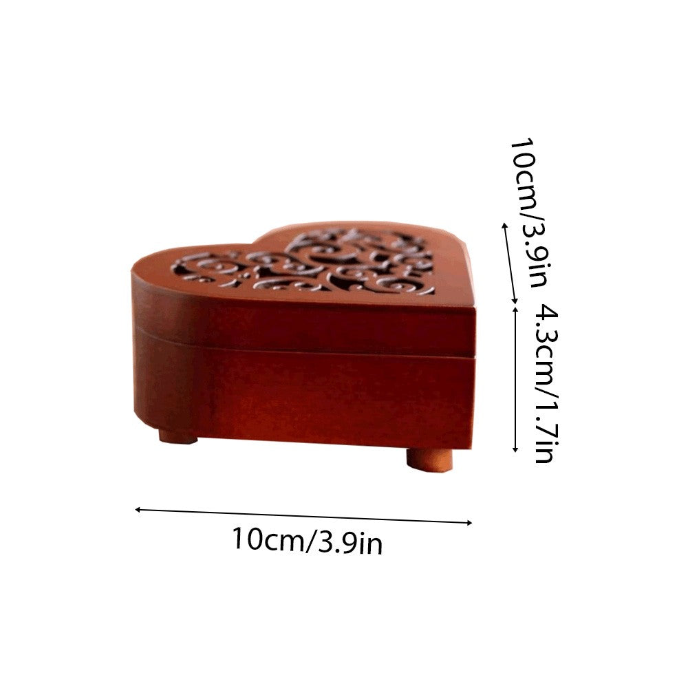 Elegant Heart-Shaped Wooden Music Box: The Perfect Gift for Every Occasion