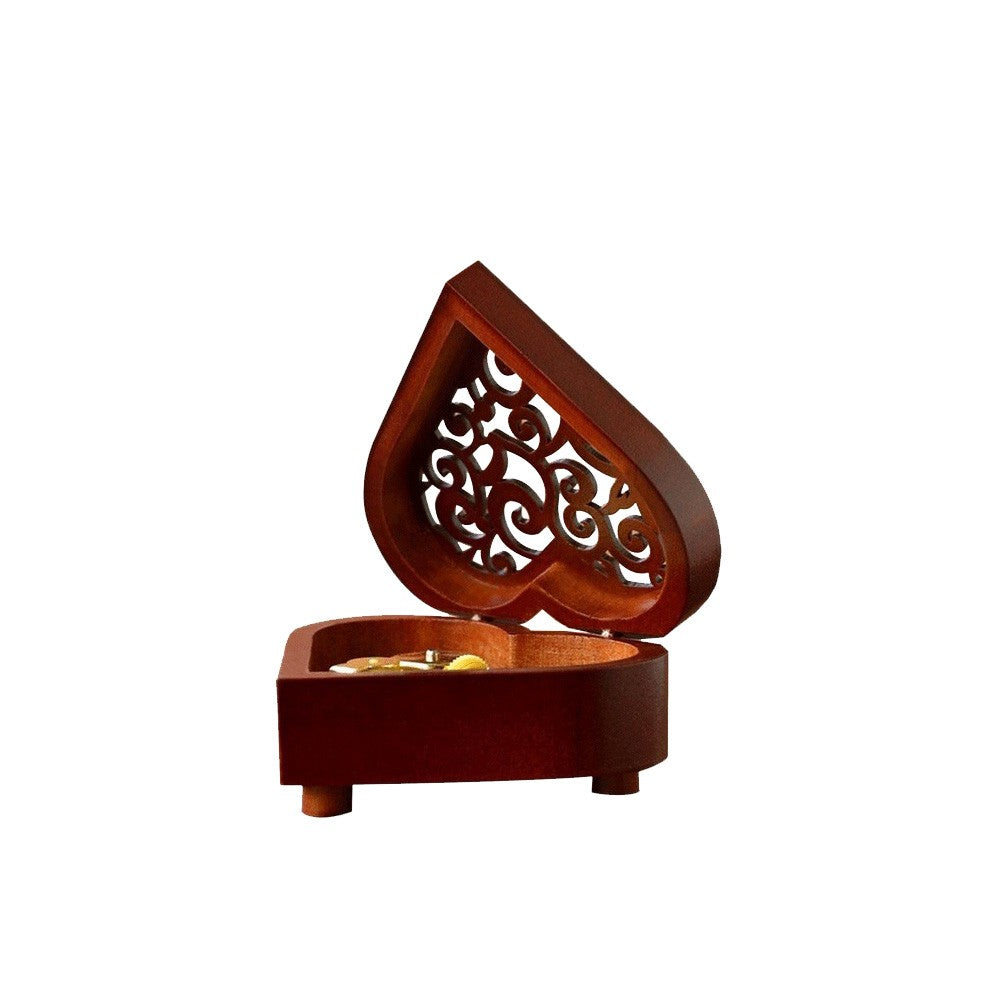 Elegant Heart-Shaped Wooden Music Box: The Perfect Gift for Every Occasion