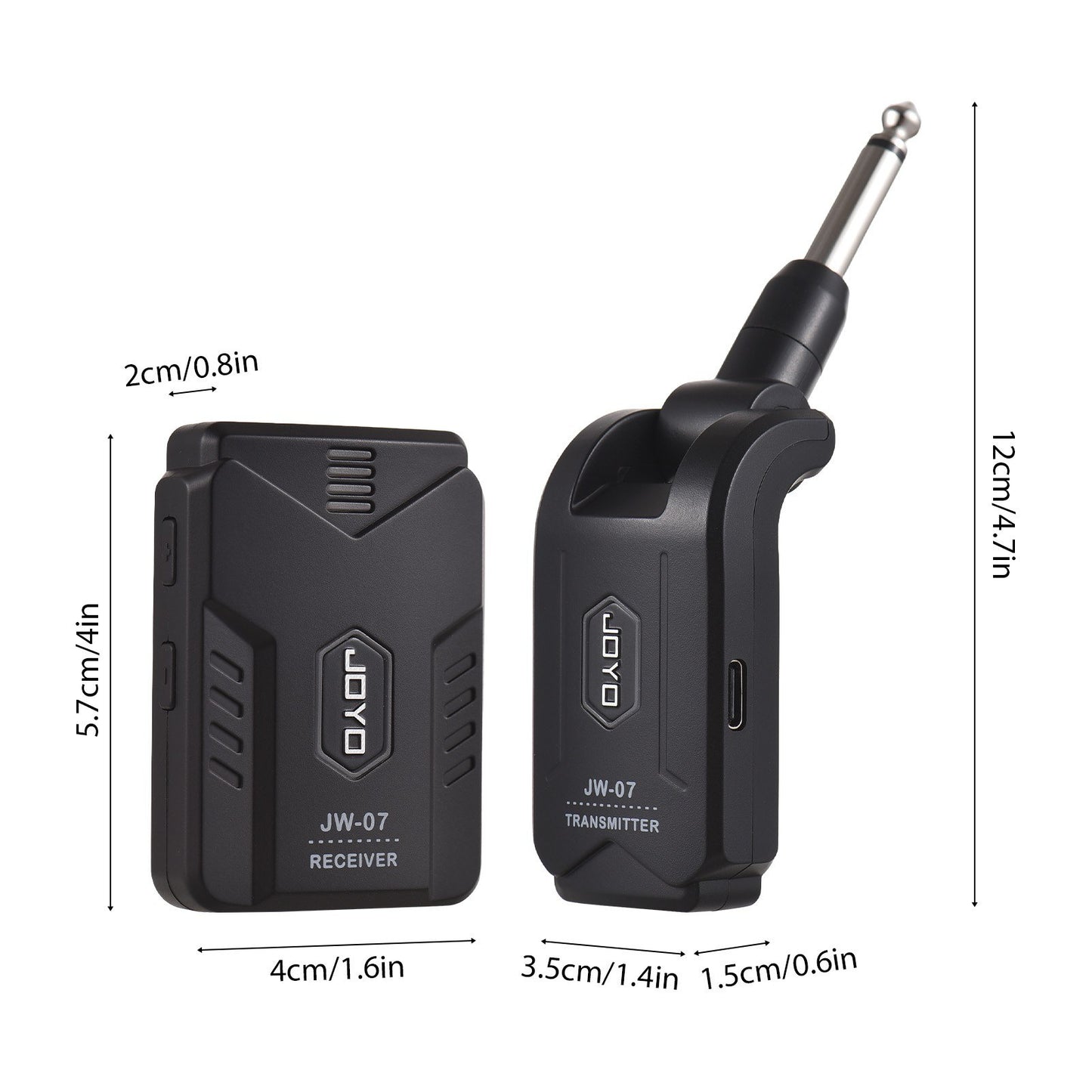 JOYO JW-07 2.4G Wireless In-Ear Monitor System - Premium Sound, Ultra-Low Latency, Extended Range