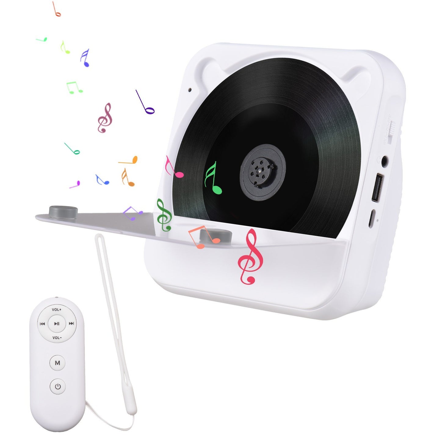 Portable HiFi Stereo CD Player KC-816 BT - LED Display, FM Radio, USB/AUX, Remote Control