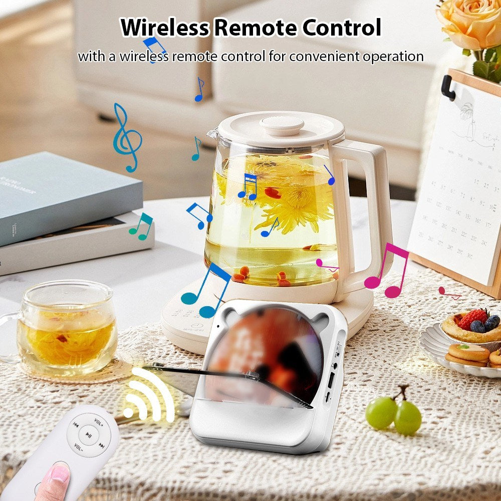 Portable HiFi Stereo CD Player KC-816 BT - LED Display, FM Radio, USB/AUX, Remote Control