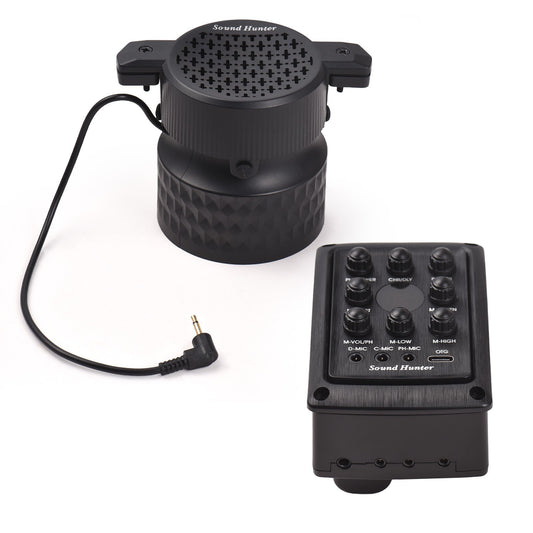 GT-8 Wooden Guitar Pickup with 8W Speaker for Sound Hole