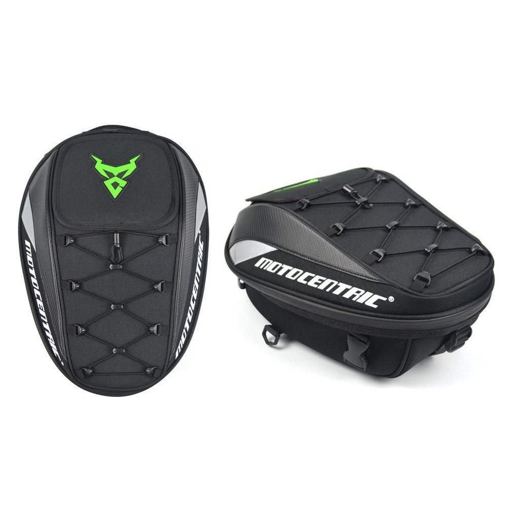 Red Motorcycle Dual-Use Seat Bag & Backpack for Helmet and Luggage Storage