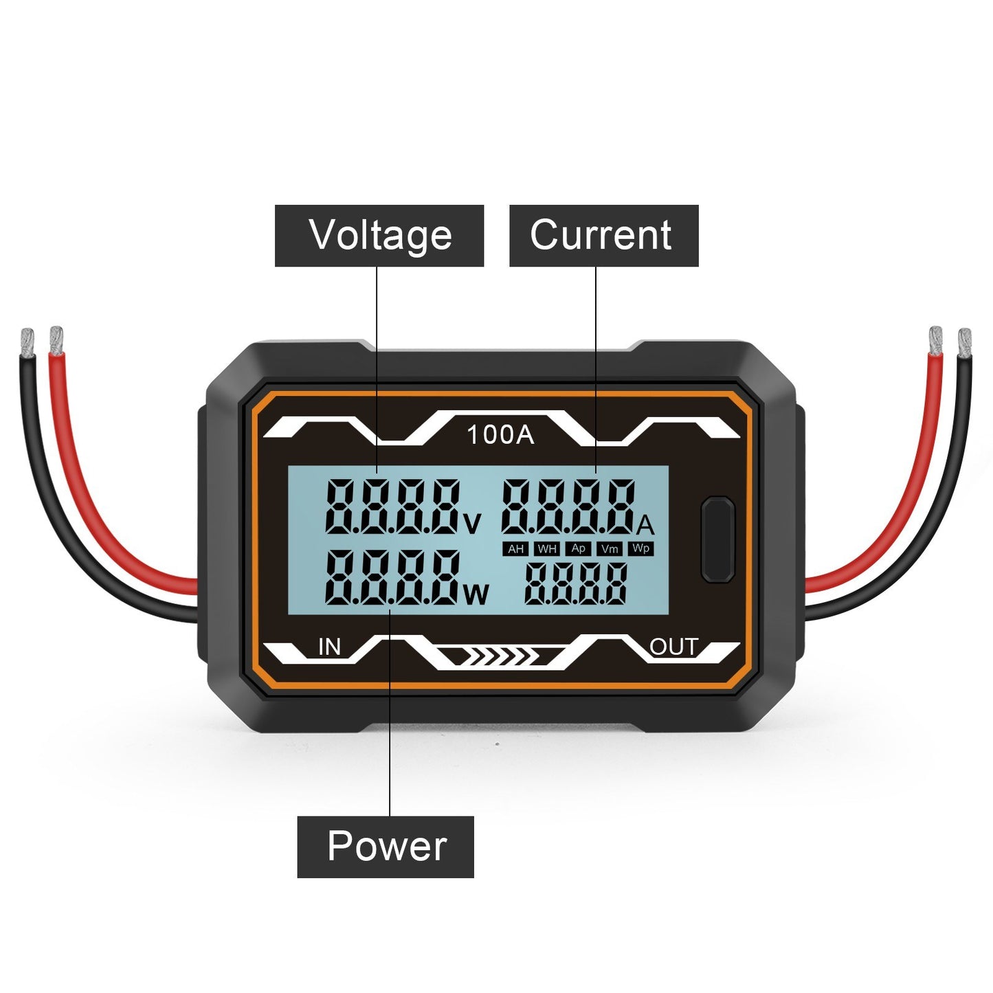 High Precision DC Power Analyzer - Voltage & Current Meter for Battery Testing