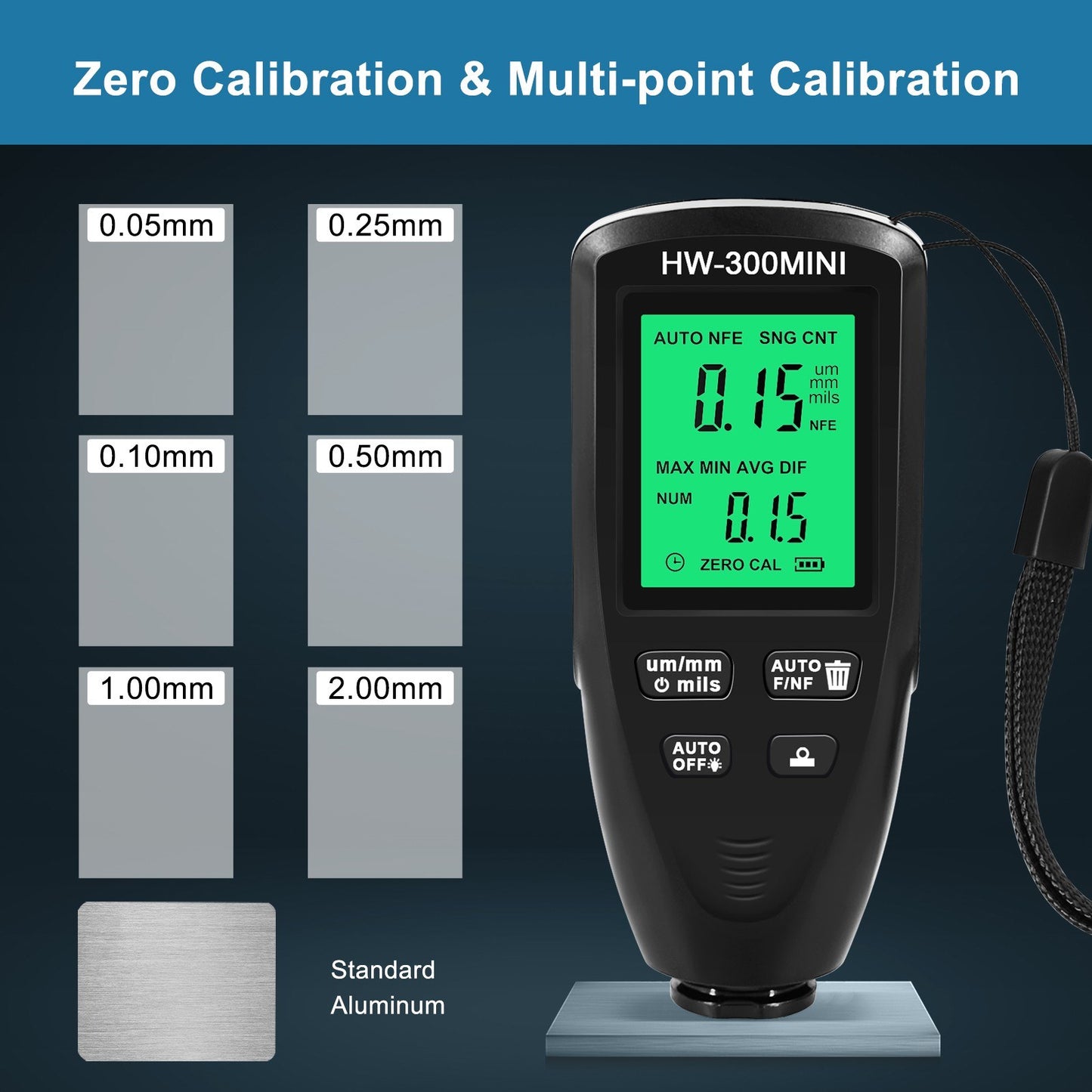 Automobile Paint Thickness Gauge for Car Coating & Metal Surface Inspection
