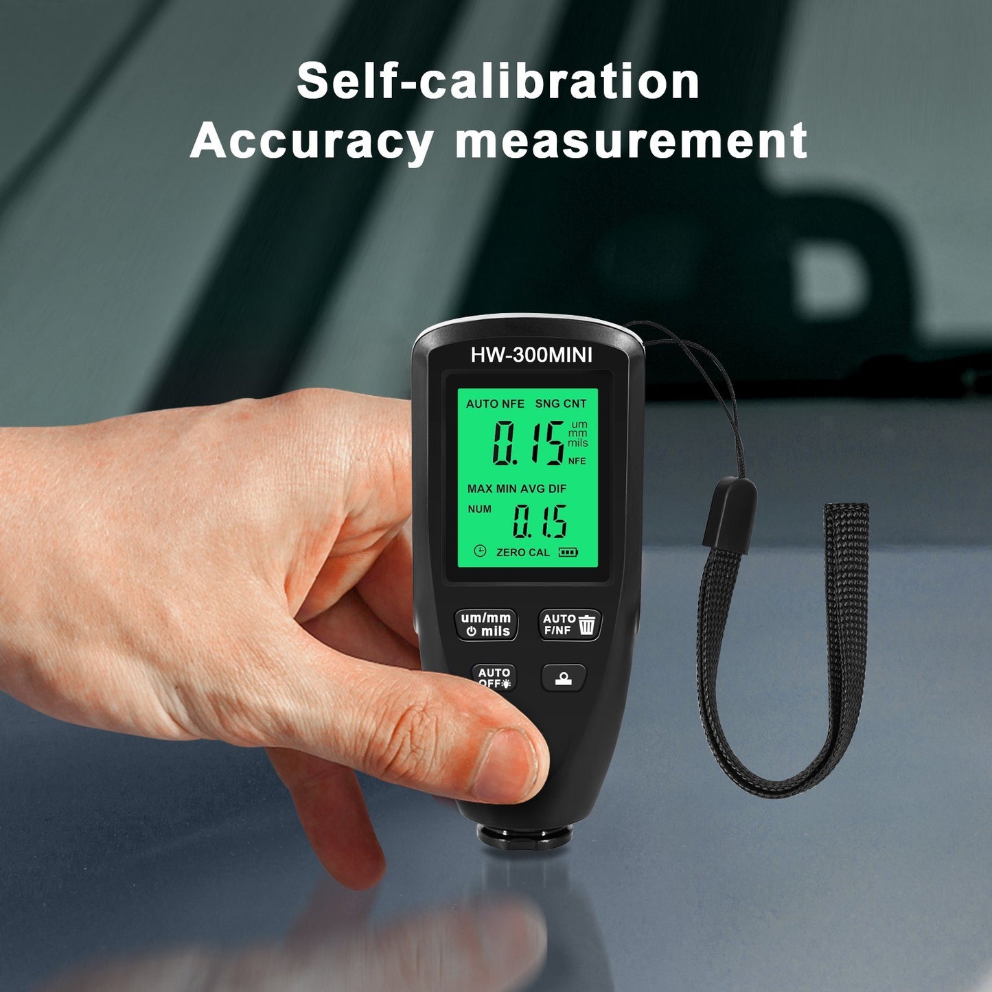 Automobile Paint Thickness Gauge for Car Coating & Metal Surface Inspection