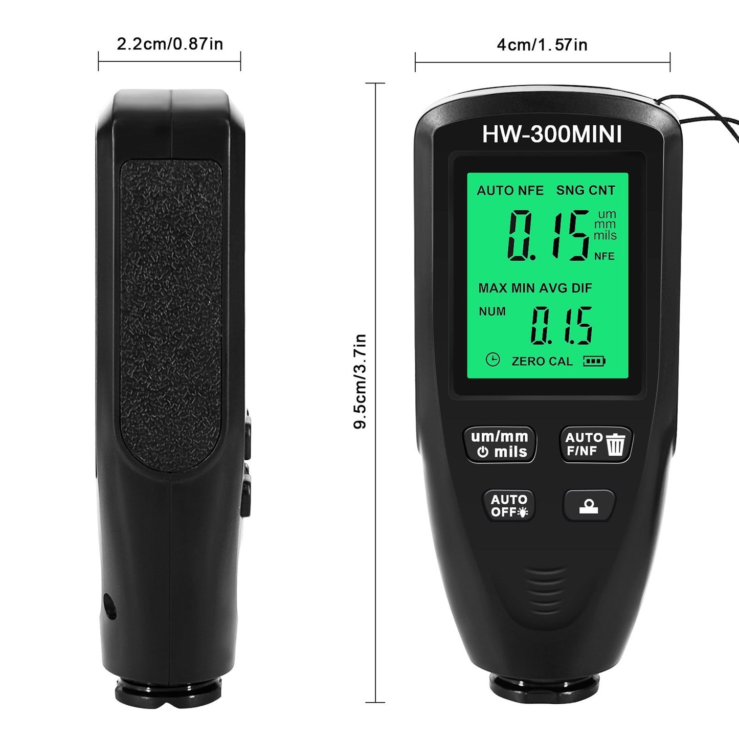 Automobile Paint Thickness Gauge for Car Coating & Metal Surface Inspection