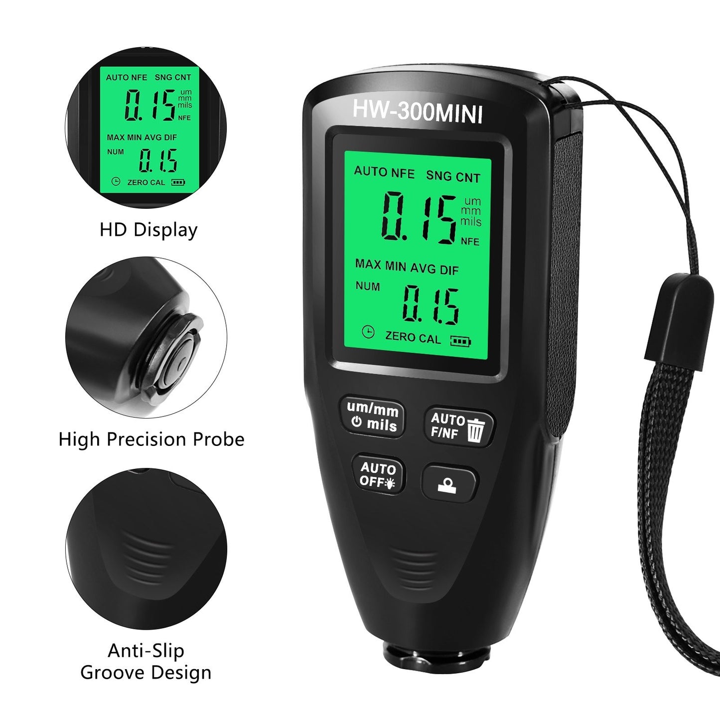 Automobile Paint Thickness Gauge for Car Coating & Metal Surface Inspection