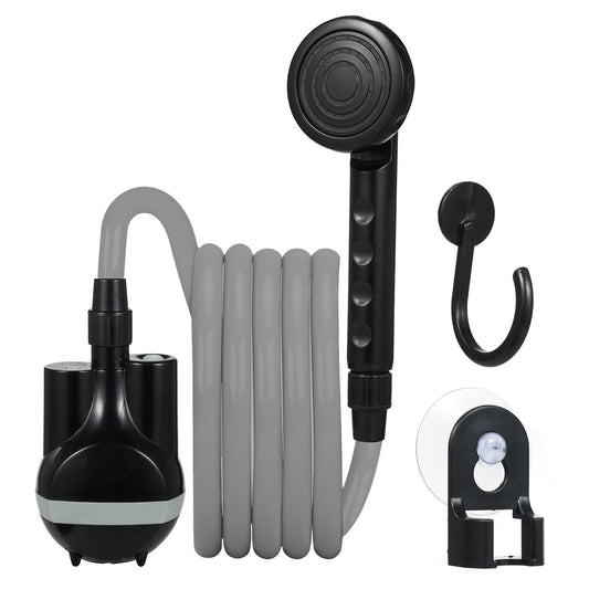 Electric Camping Shower with Water Switch for Outdoor/Indoor Use