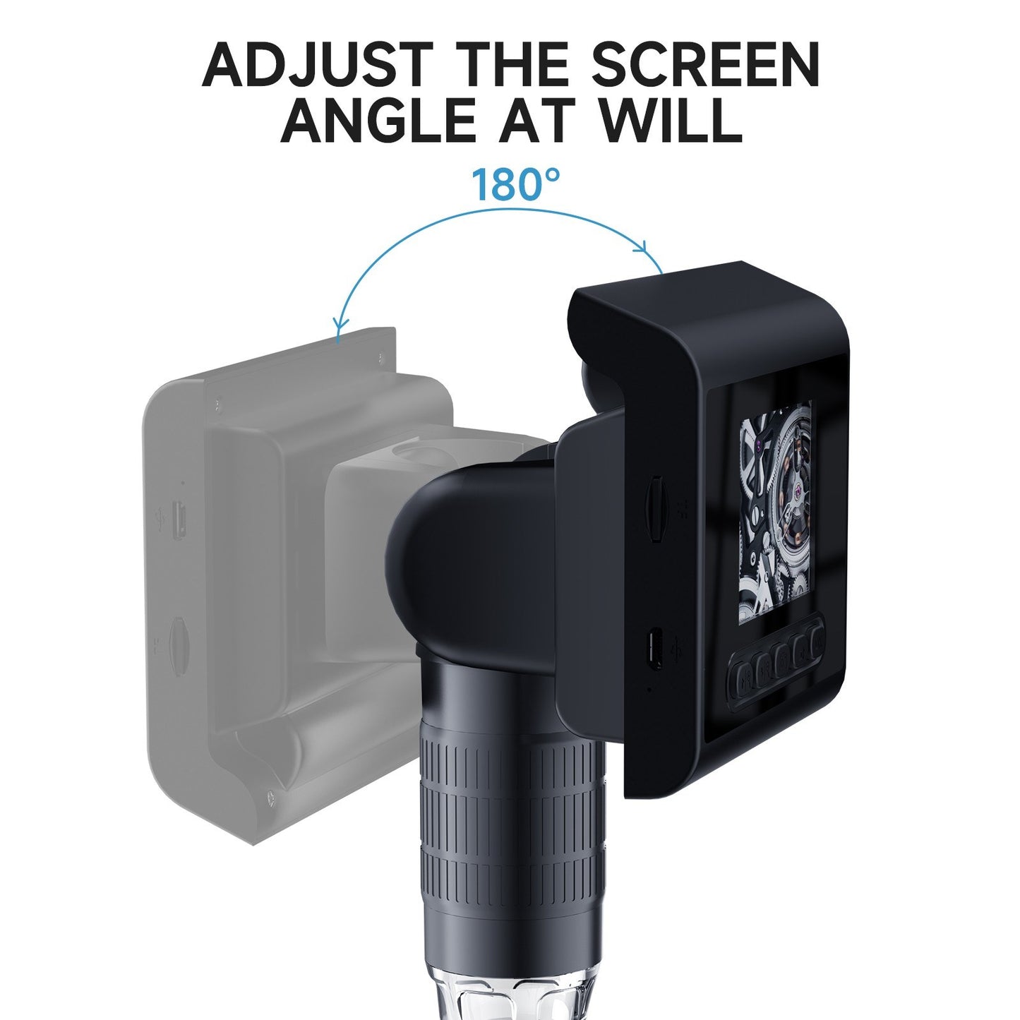 1080P 1000X Digital Microscope Camera with 2.4 Inch LCD Display