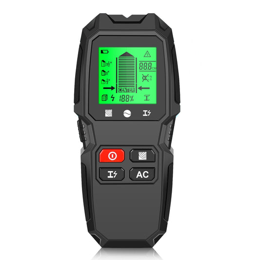 5-in-1 Electronic Stud Finder Wall Scanner with HD LCD & Warning - Detects Wood, Metal, Wire
