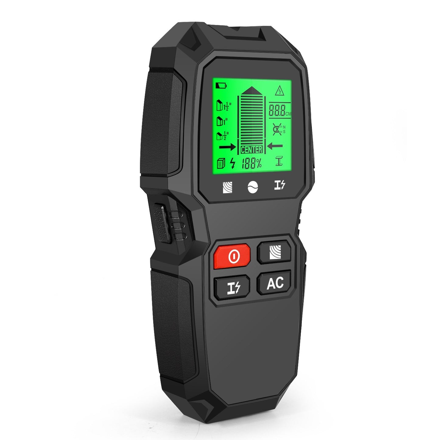 5-in-1 Electronic Stud Finder Wall Scanner with HD LCD & Warning - Detects Wood, Metal, Wire