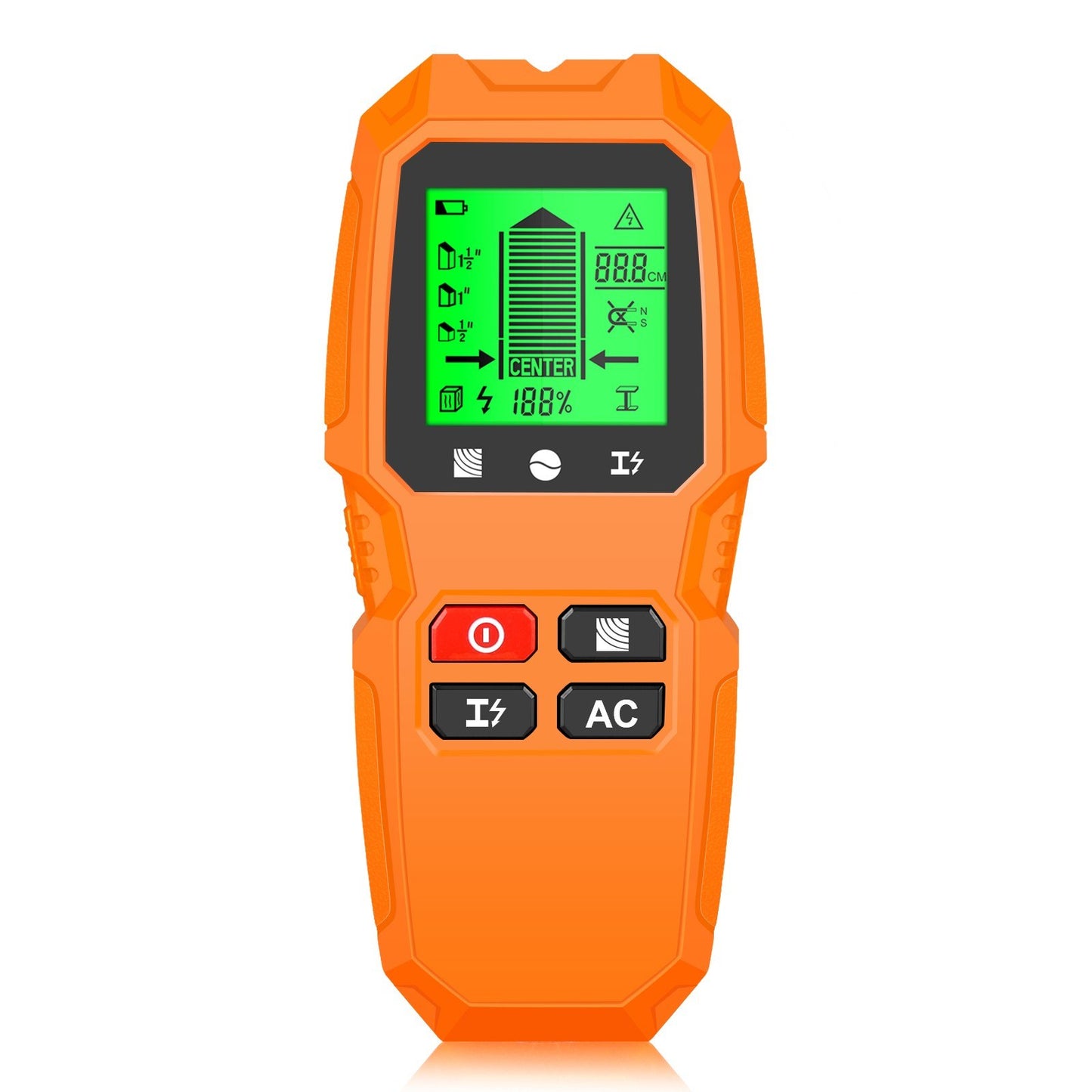 5-in-1 Electronic Stud Finder Wall Scanner with HD LCD & Warning - Detects Wood, Metal, Wire
