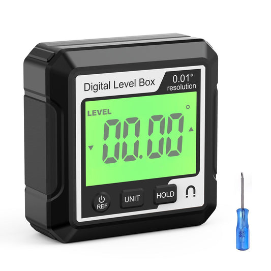 Digital Magnetic Angle Finder with Backlit LCD Display