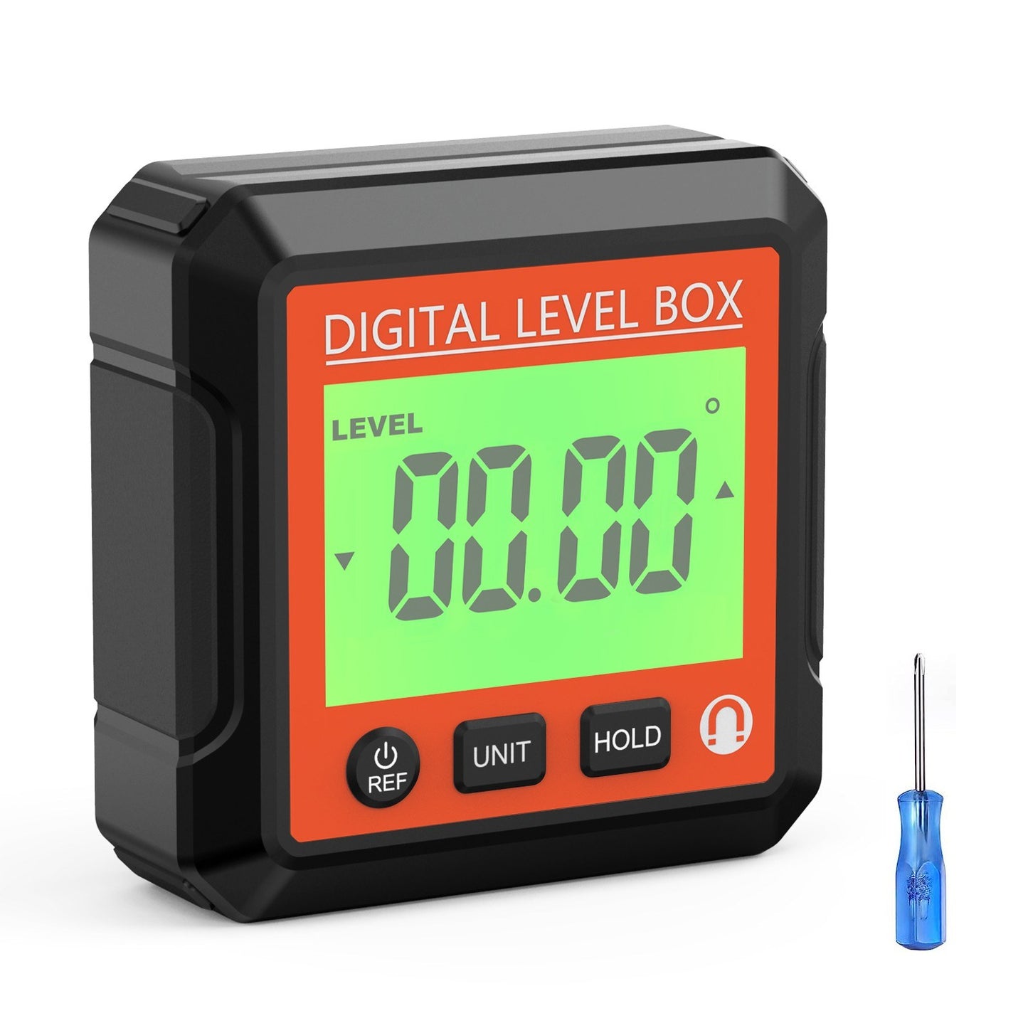 Digital Magnetic Angle Finder with Backlit LCD Display