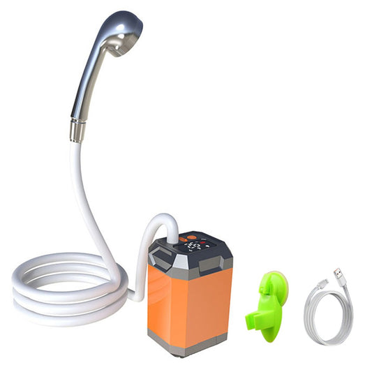 Adjustable Portable Camping Shower with Temperature Sensor & 4500mAh Rechargeable Battery